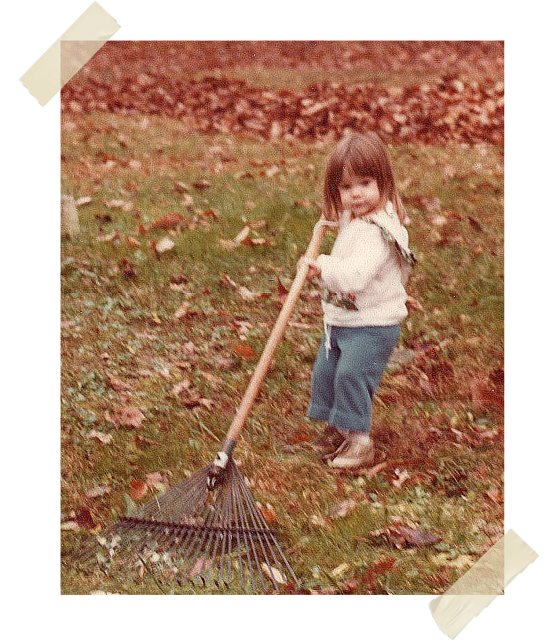 Holly raking